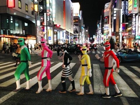銀座でバディレンジャーたちと