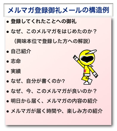 サンクスメール メルマガ登録返信メール の書き方