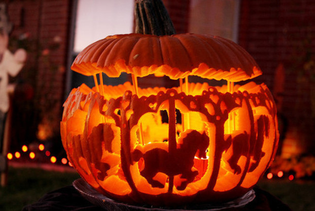 ハロウィン　かぼちゃの馬車