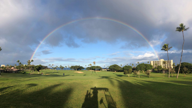 マウイ島_虹_ゴルフ２.JPG